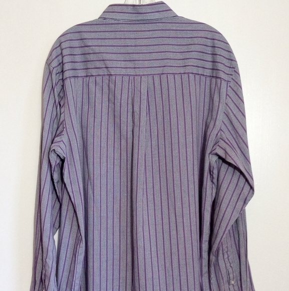 Van Heusen Studio wrinkle free slim fit button down shirt men size large 16-16.5 - Picture 6 of 8